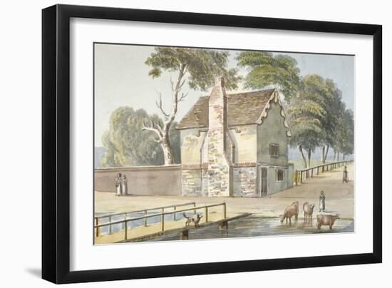 An Almshouse in Carshalton, Surrey, 1826-G Yates-Framed Giclee Print