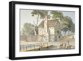 An Almshouse in Carshalton, Surrey, 1826-G Yates-Framed Giclee Print