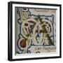 An Alphabet Initial Ornamental Letter From a Religious Text a Life Of Christ Beati-null-Framed Giclee Print