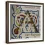 An Alphabet Initial Ornamental Letter From a Religious Text a Life Of Christ Beati-null-Framed Giclee Print