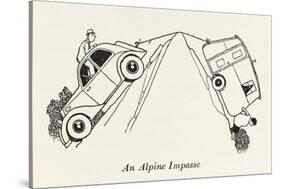 An Alpine Impasse-William Heath Robinson-Stretched Canvas