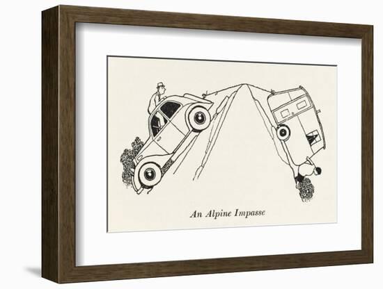 An Alpine Impasse-William Heath Robinson-Framed Photographic Print