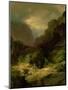 An Alpine Landscape in a Storm-Johann Gottfried Steffan-Mounted Giclee Print