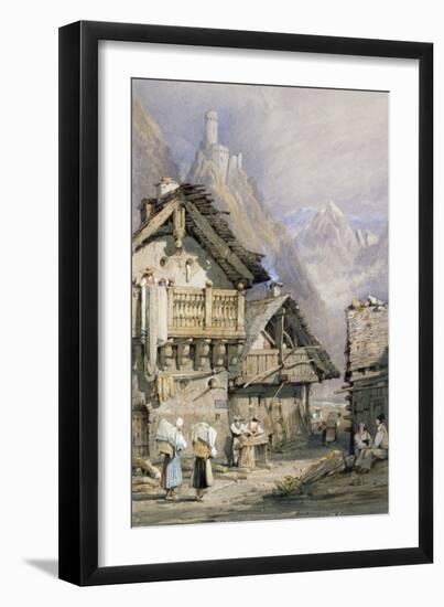 An Alpine Village-Samuel Prout-Framed Premium Giclee Print