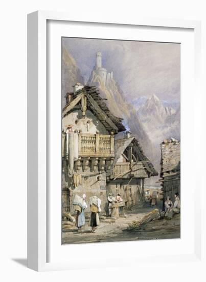 An Alpine Village-Samuel Prout-Framed Giclee Print