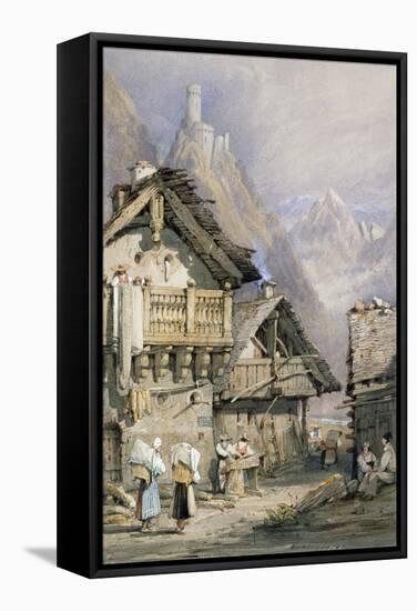 An Alpine Village-Samuel Prout-Framed Stretched Canvas