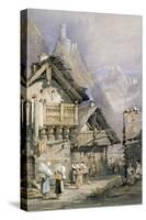 An Alpine Village-Samuel Prout-Stretched Canvas