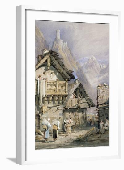 An Alpine Village-Samuel Prout-Framed Giclee Print