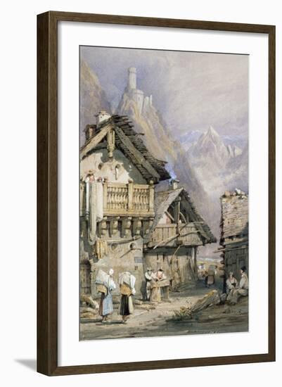 An Alpine Village-Samuel Prout-Framed Giclee Print