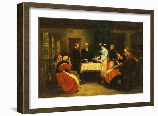 An Alsatian Wedding, 1869-Gustave Brion-Framed Giclee Print