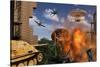 An Alternate Reality Where Allied and German Forces Unite in Fighting an Alien Invasion-null-Stretched Canvas