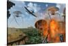 An Alternate Reality Where Allied and German Forces Unite in Fighting an Alien Invasion-null-Stretched Canvas
