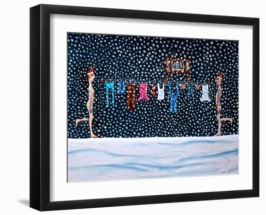 An Alternative Way to Spend Christmas,2017,-Rob Woods-Framed Giclee Print