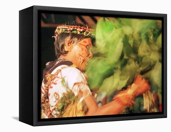 An Amazonian Indian Shaman-null-Framed Stretched Canvas