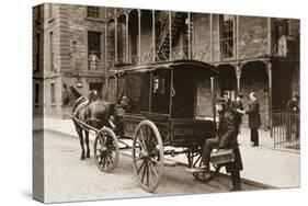 An Ambulance at Bellevue Hospital, New York City, 1896-null-Stretched Canvas