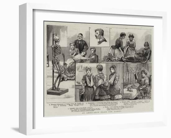 An Ambulance Class for Ladies-null-Framed Giclee Print