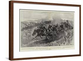 An Ambush, Four Driverless Teams Stampeding Out of Action-John Charlton-Framed Giclee Print