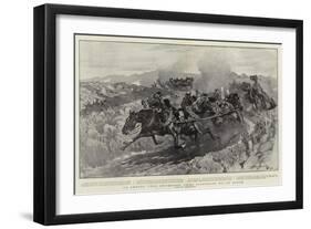 An Ambush, Four Driverless Teams Stampeding Out of Action-John Charlton-Framed Giclee Print