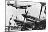 An American B-24 Liberator Bomber Takes Off from an Advanced U.S. Base in China-null-Mounted Photo