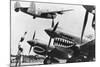 An American B-24 Liberator Bomber Takes Off from an Advanced U.S. Base in China-null-Mounted Photo