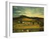 An American Farm, American School (19th Century)-John Bachman-Framed Giclee Print