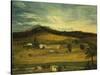 An American Farm, American School (19th Century)-John Bachman-Stretched Canvas