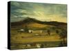 An American Farm, American School (19th Century)-John Bachman-Stretched Canvas