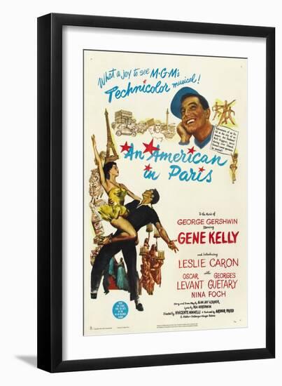 An American In Paris, 1951, Directed by Vincente Minnelli-null-Framed Premium Giclee Print