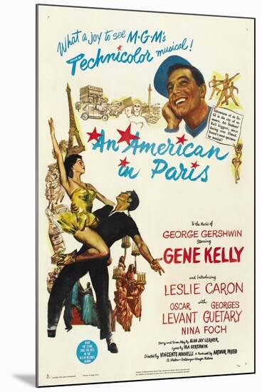 An American In Paris, 1951, Directed by Vincente Minnelli-null-Mounted Premium Giclee Print