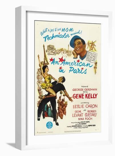 An American In Paris, 1951, Directed by Vincente Minnelli-null-Framed Giclee Print