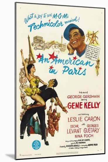 An American In Paris, 1951, Directed by Vincente Minnelli-null-Mounted Giclee Print