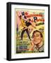 An American In Paris, Film Poster, 1950s-null-Framed Premium Giclee Print