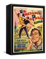 An American In Paris, Film Poster, 1950s-null-Framed Stretched Canvas