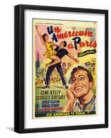 An American In Paris, Film Poster, 1950s-null-Framed Giclee Print