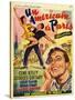 An American In Paris, Film Poster, 1950s-null-Stretched Canvas