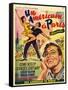 An American In Paris, Film Poster, 1950s-null-Framed Stretched Canvas