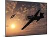 An American P-51 Mustang Gives Chase to a UFO-Stocktrek Images-Mounted Premium Photographic Print