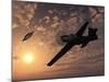 An American P-51 Mustang Gives Chase to a UFO-Stocktrek Images-Mounted Photographic Print