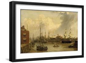 An American Packet running for Swansea Harbour-George Chambers-Framed Giclee Print