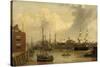 An American Packet running for Swansea Harbour-George Chambers-Stretched Canvas