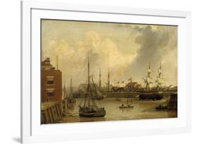 An American Packet running for Swansea Harbour-George Chambers-Framed Giclee Print