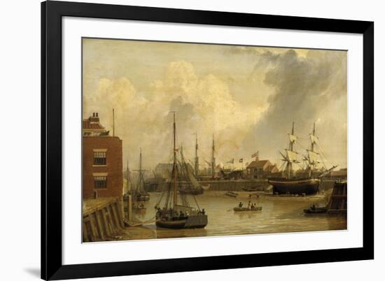 An American Packet running for Swansea Harbour-George Chambers-Framed Giclee Print