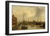 An American Packet running for Swansea Harbour-George Chambers-Framed Premium Giclee Print