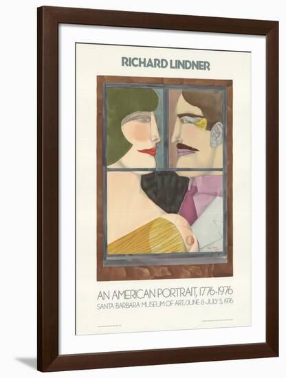 An American Portrait-Richard Lindner-Framed Art Print
