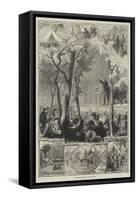 An American Religious Camp Meeting-null-Framed Stretched Canvas