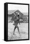 An American Soldier on Sentry Duty, Saint Nazaire, France, C1917-null-Framed Stretched Canvas