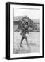 An American Soldier on Sentry Duty, Saint Nazaire, France, C1917-null-Framed Giclee Print