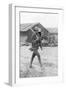 An American Soldier on Sentry Duty, Saint Nazaire, France, C1917-null-Framed Giclee Print