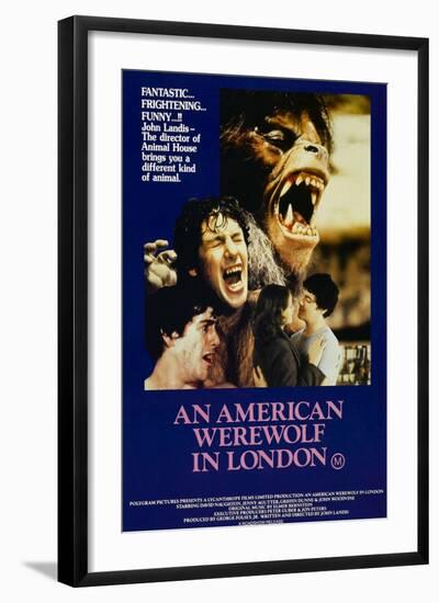 An American Werewolf In London, David Naughton, Jenny Agutter, David Naughton, 1981-null-Framed Art Print