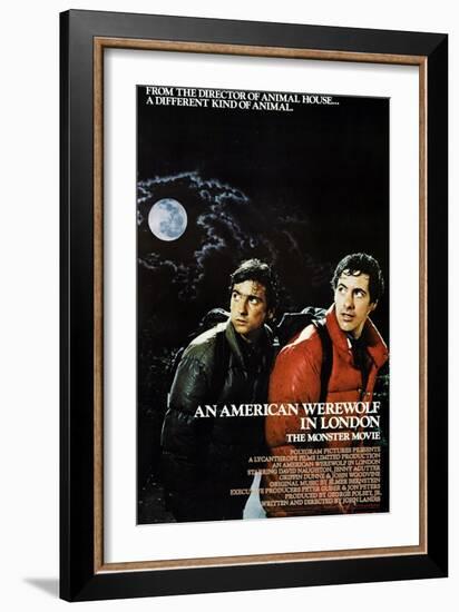 An American Werewolf In London, Griffin Dunne, David Naughton, 1981-null-Framed Art Print